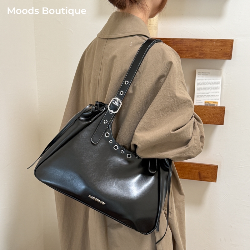 Luxury Bags Vegan Leather - Tas Selempang Gaya Vintage Untuk Wanita