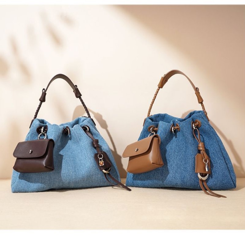 Luxury Bags Denim - JIAERDI Dompet Tas Ember Denim High