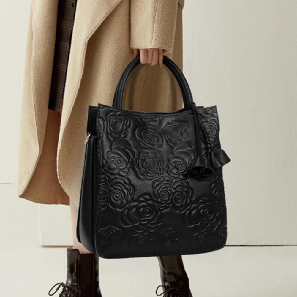 Luxury Bags Vegan Leather - Tas tangan wanita berkapasitas besar dengan