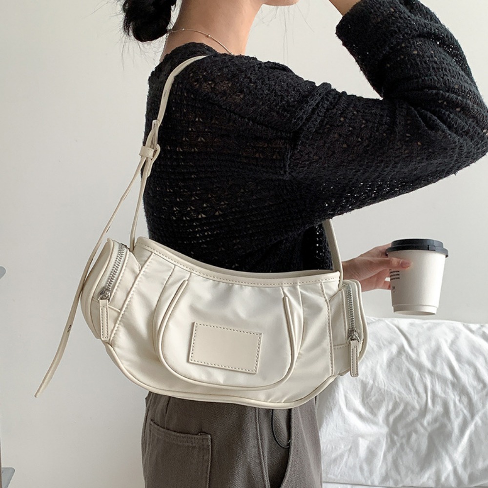 Luxury Bags Vegan - Vegan nilon tas ketiak wanita desainer