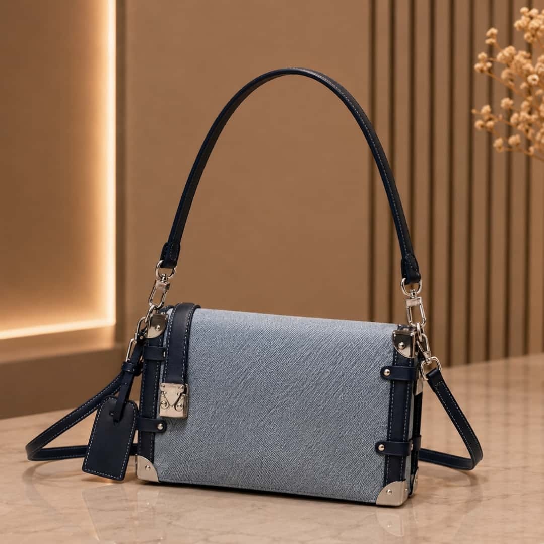 Luxury Bags Denim - 65-2026 Tas Bahu/Tas Tangan Mewah Klasik