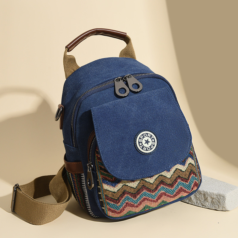 Ransel Denim Gaya Nasional Kas - Luxury Bags Denim ulasan dan harga