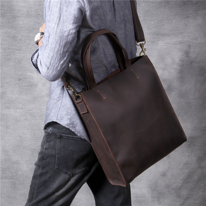 Tas jinjing tangan pria kulit  - Luxury Bags That Fit Laptop ulasan dan harga