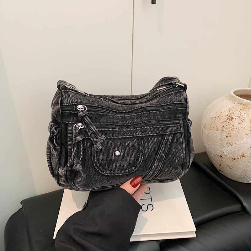 Tas Denim Biru Retro Gaya Jala - Luxury Bags Denim ulasan dan harga