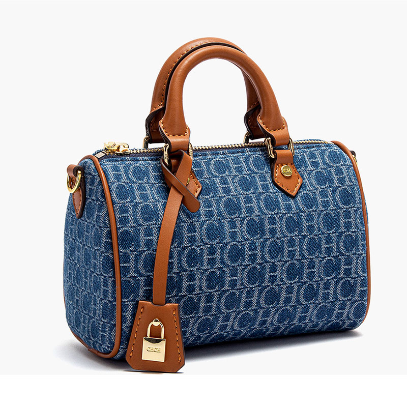 CH Vintage Denim Boston Bag un - Luxury Bags Denim ulasan dan harga