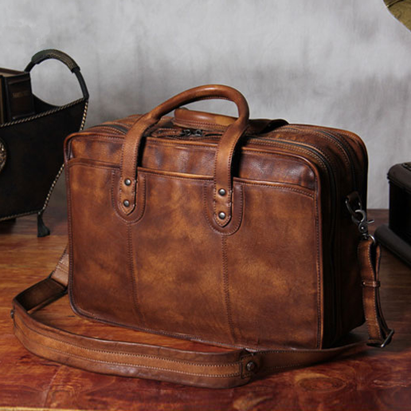 Tas Kerja Pria Kulit Asli Vint - Luxury Bags That Fit Laptop ulasan dan harga