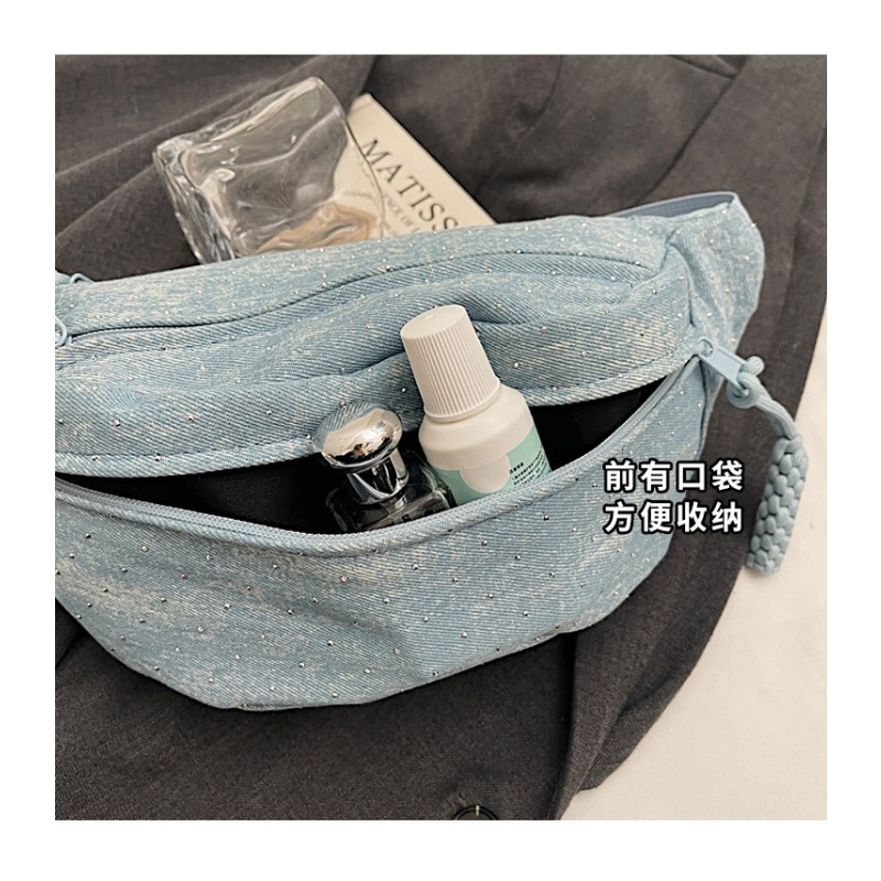Tas pinggang olahraga luar rua - Luxury Bags Denim ulasan dan harga