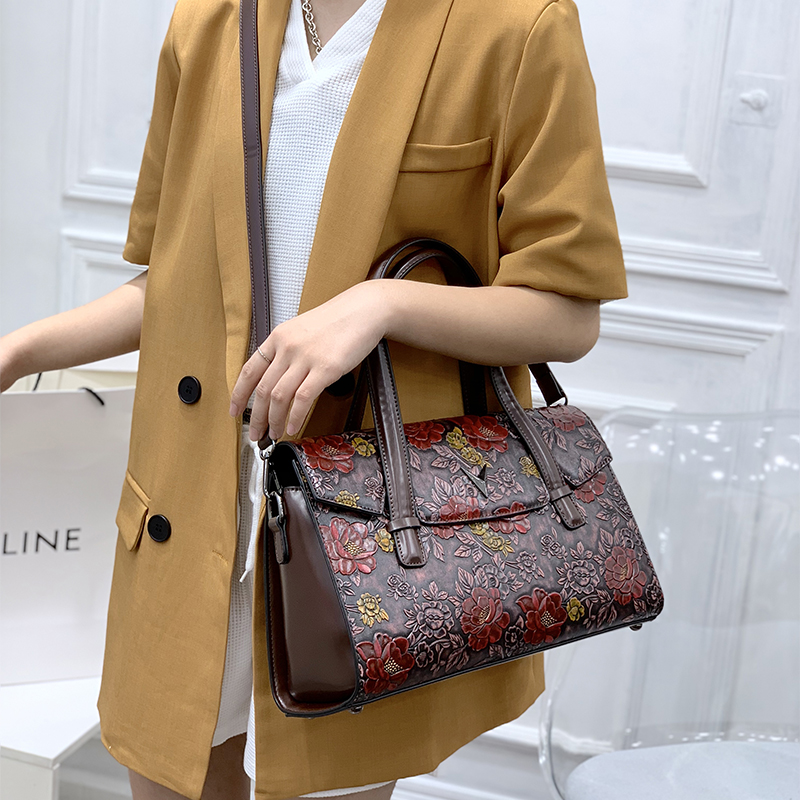 Tas Tangan Bunga Timbul 3D Vin - Luxury Bags Vegan Leather ulasan dan harga