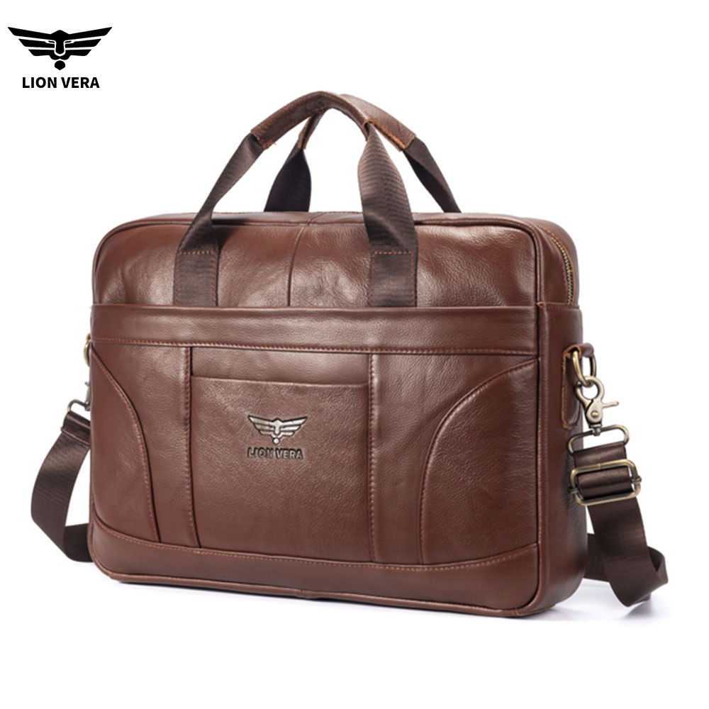 LION VERA Tas Kantor Kulit Asl - Luxury Bags That Fit Laptop ulasan dan harga