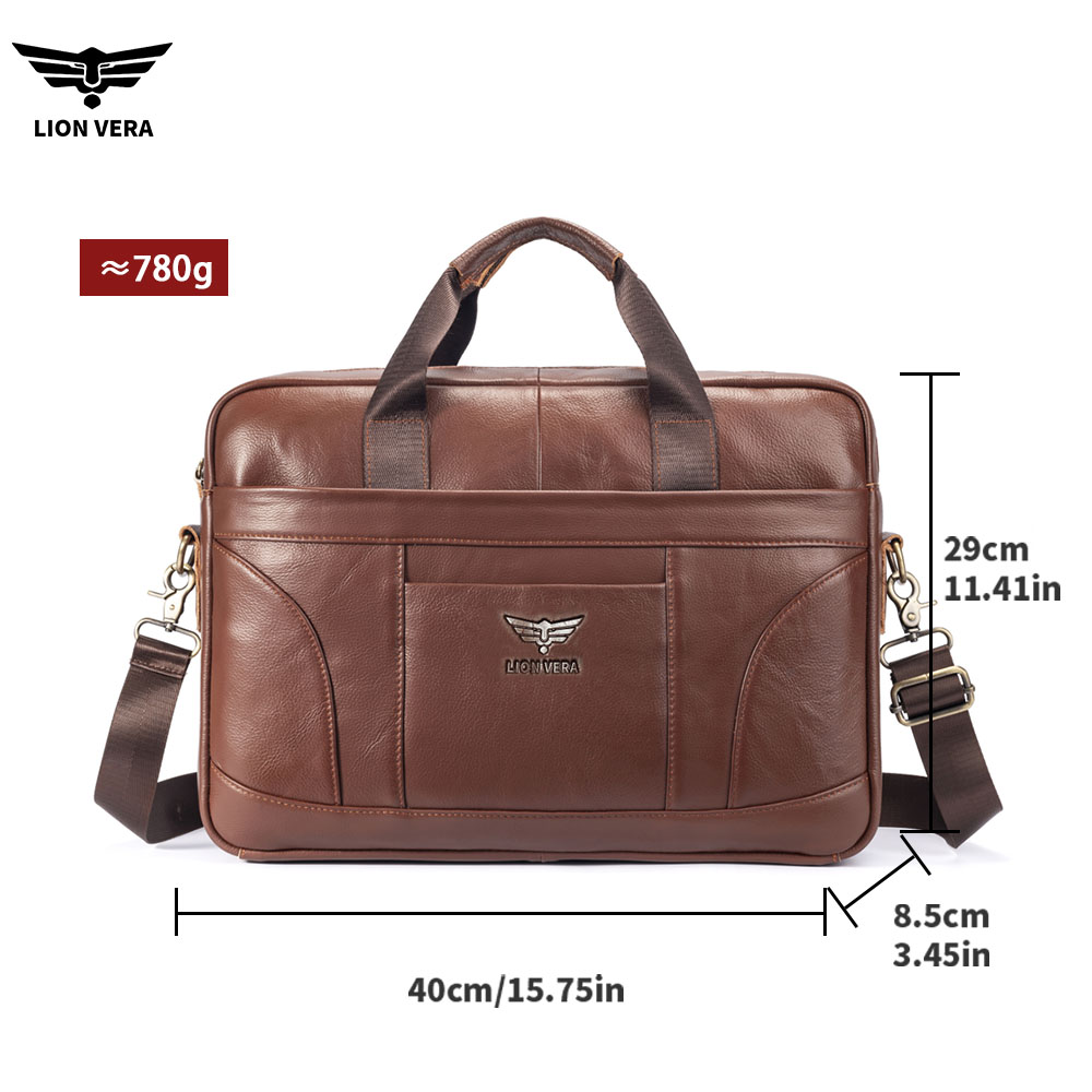 LION VERA Tas Kantor Kulit Asl - Luxury Bags That Fit Laptop ulasan dan harga