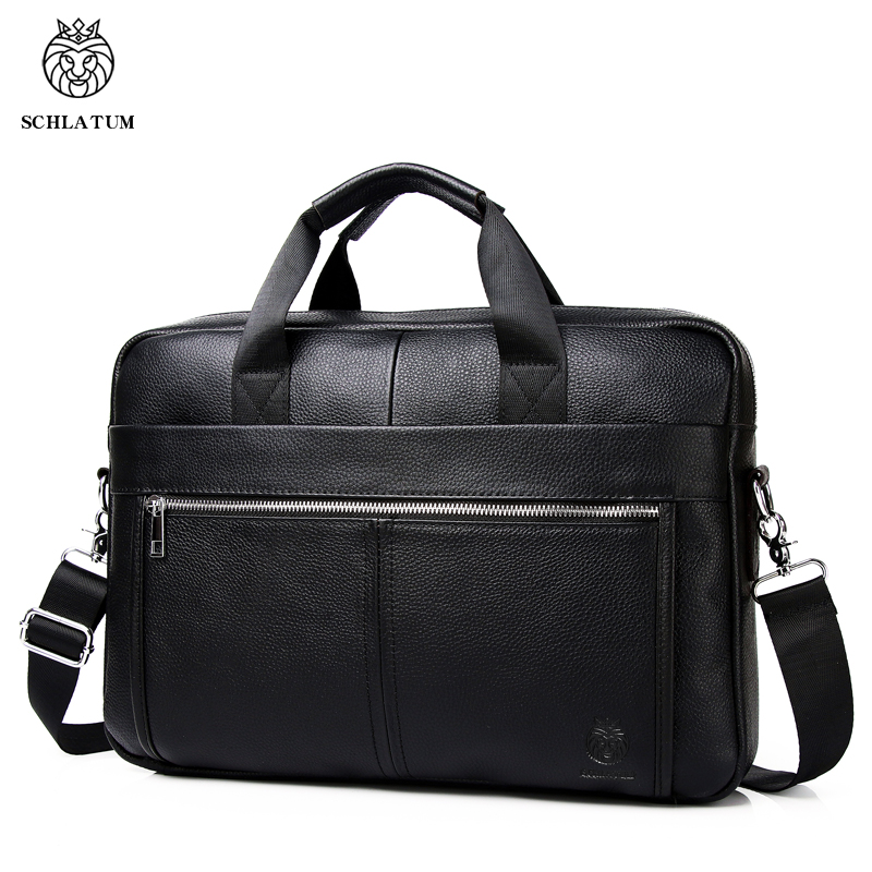 SCHLATUM Tas Kerja Kulit Asli  - Luxury Bags That Fit Laptop ulasan dan harga