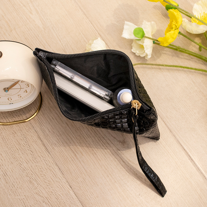 Tas Makeup Kulit Vegan Motif B - Luxury Bags Vegan Leather ulasan dan harga