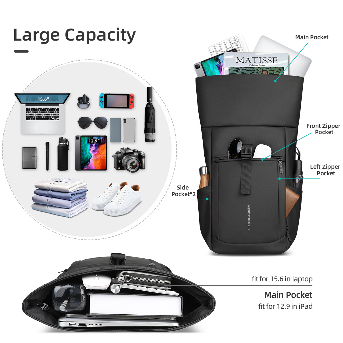 Heroic Knight Ransel Rolltop M - Luxury Bags That Fit Laptop ulasan dan harga